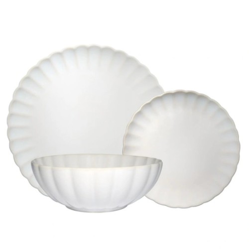 Solare Dinner Set Gift Boxed 12 Piece in Cream